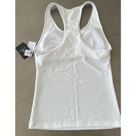 Volcom 01612300 Sz Small White Simply Core Racerback Tankini Top - Picture 3 of 7